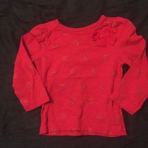 Red sparkly tee
